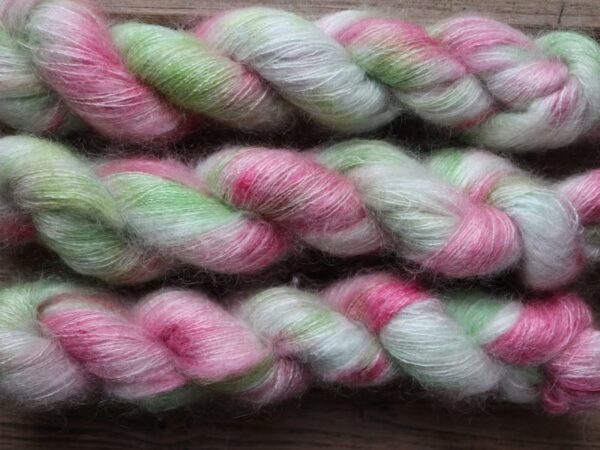 Æblekind / Håndfarvet Silk Mohair