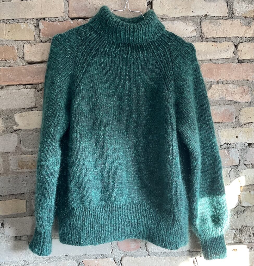 Grøn skovsweater